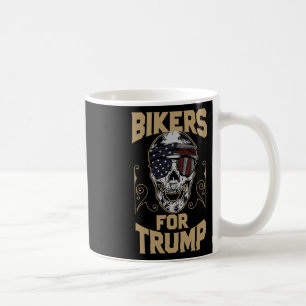 Biker Für Pro Trump Stimmen Motorradfahrer Kaffeetasse