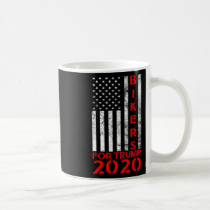 Biker Für Trump 2020 Amerikanische Flagge Konserva Kaffeetasse