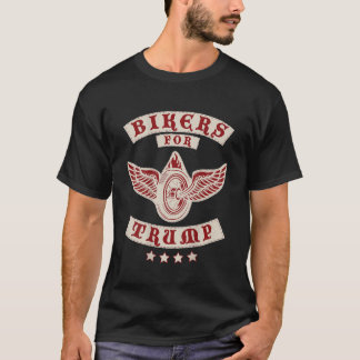 Biker für Trump 2020 MC Design auf der Rückseite T-Shirt
