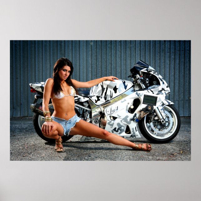 Biker Gal Poster (Vorne)