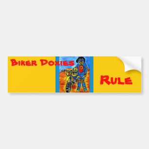 Biker Joanne Autoaufkleber