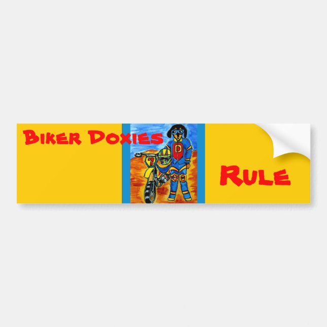 Biker Joanne Autoaufkleber (Vorne)