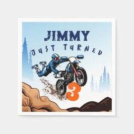 Biker Kid Dirt Stunt Bike Geburtstag Serviette