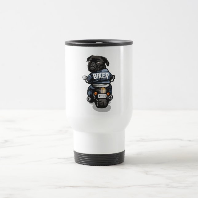 Biker-Mops Reisebecher (Mittel)