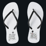 Biker Motorbike   Sidecar Wedding Flip Flops<br><div class="desc">Motorrad   Sidecar Hochzeitskippen Flops. Ideal für ein Motorrad-Thema Spaß lässige Hochzeit oder zum Tragen auf Ihre Flitterwochen.</div>