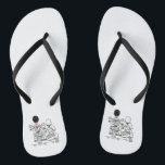 Biker Motorbike   Sidecar Wedding Flip Flops<br><div class="desc">Motorrad   Sidecar Hochzeitskippen Flops. Ideal für ein Motorrad-Thema Spaß lässige Hochzeit oder zum Tragen auf Ihre Flitterwochen.</div>