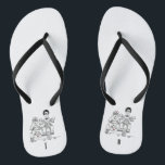 Biker Motorbike   Sidecar Wedding Flip Flops<br><div class="desc">Motorrad   Sidecar Hochzeitskippen Flops. Ideal für ein Motorrad-Thema Spaß lässige Hochzeit oder zum Tragen auf Ihre Flitterwochen.</div>