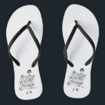 Biker Motorbike   Sidecar Wedding Flip Flops<br><div class="desc">Motorrad   Sidecar Hochzeitskippen Flops. Ideal für ein Motorrad-Thema Spaß lässige Hochzeit oder zum Tragen auf Ihre Flitterwochen.</div>