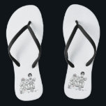 Biker Motorbike   Sidecar Wedding Flip Flops<br><div class="desc">Motorrad   Sidecar Hochzeitskippen Flops. Ideal für ein Motorrad-Thema Spaß lässige Hochzeit oder zum Tragen auf Ihre Flitterwochen.</div>