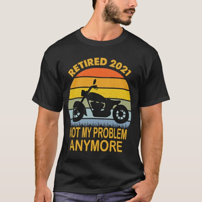 Biker Motorrad ausgeschiedenes Sprichwort Retro St T-Shirt (Vorderseite)