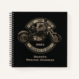 Biker Motorrad-Reisejournal Notizbuch