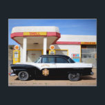 Biker Patrol Classic Car Service Station Postkarte<br><div class="desc">Hallo! Ich hoffe,  Sie mögen dieses Foto,  das ich auf meinen Reisen aufgenommen habe. Füge deinen eigenen Text hinzu! Karo meinen Laden für mehr.</div>