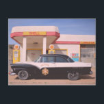 Biker Patrol Classic Car Service Station Postkarte<br><div class="desc">Hallo! Ich hoffe,  Sie mögen dieses Foto,  das ich auf meinen Reisen aufgenommen habe. Füge deinen eigenen Text hinzu! Karo meinen Laden für mehr.</div>