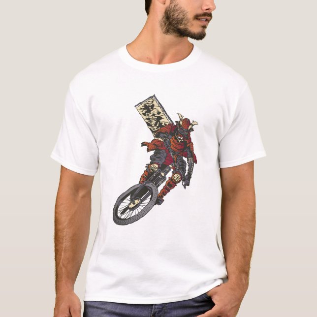 Biker Samurai T-Shirt (Vorderseite)