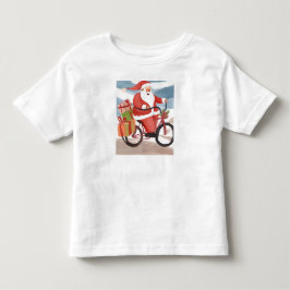 Biker Santa Claus Kleinkind T-shirt