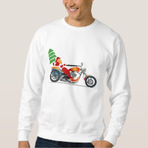 Biker Santa Riale ein Motorrad