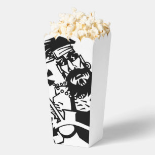 Biker-Schwarz-weiße Popcornboxen Geschenkschachtel