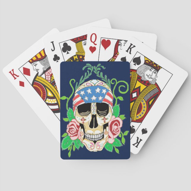 Biker Skull Spielkarten (Rückseite)