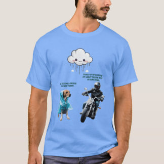 Biker und die Hundefamilie T-Shirt