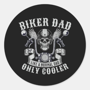 Biker Vater Motorrad Vater Riker Vater Vater Runder Aufkleber