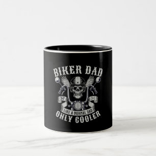Biker Vater Motorrad Vater Riker Vater Vater Zweifarbige Tasse