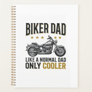 Biker-Vater Vintage-Motorrad-Zitat T-Shirt_1 Planer