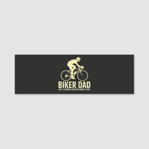 Biker-Vater wie ein normaler Vater Namensschild