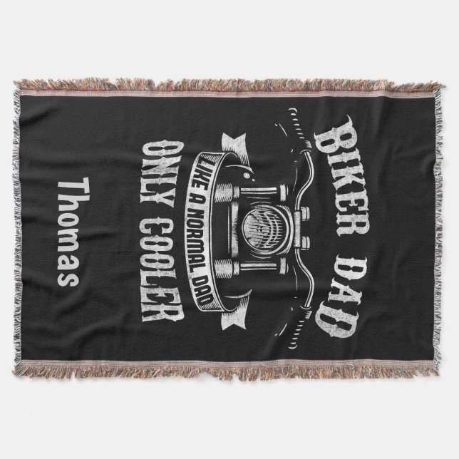 Biker-Vater wie ein normaler Vater nur Cooler Decke (Vorderseite)