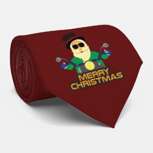 Biker-Weihnachtsmann-Herren-Schlips Krawatte
