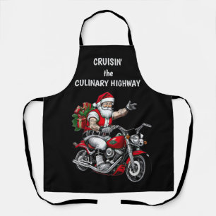Biker-Weihnachtsmann Schürze