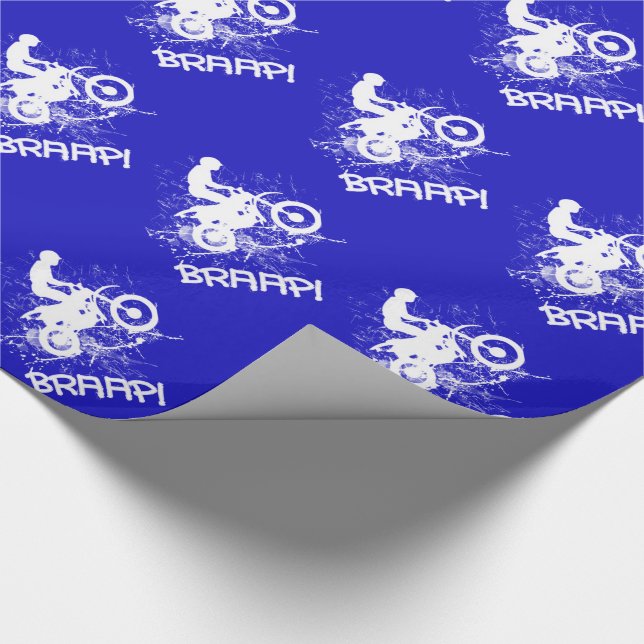 Bikers Motocross Dirt Bikers Mud Spritzer Braap! Geschenkpapier (Ecke)