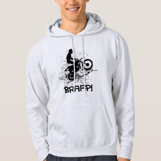 Bikers Motocross Dirt Bikers Mud Spritzer Braap! Hoodie (Vorderseite)