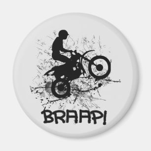 Bikers Motocross Dirt Bikers Mud Spritzer Braap! Magnet