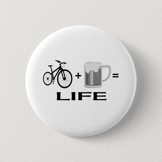 Bikes & Bier! Button (Vorderseite)