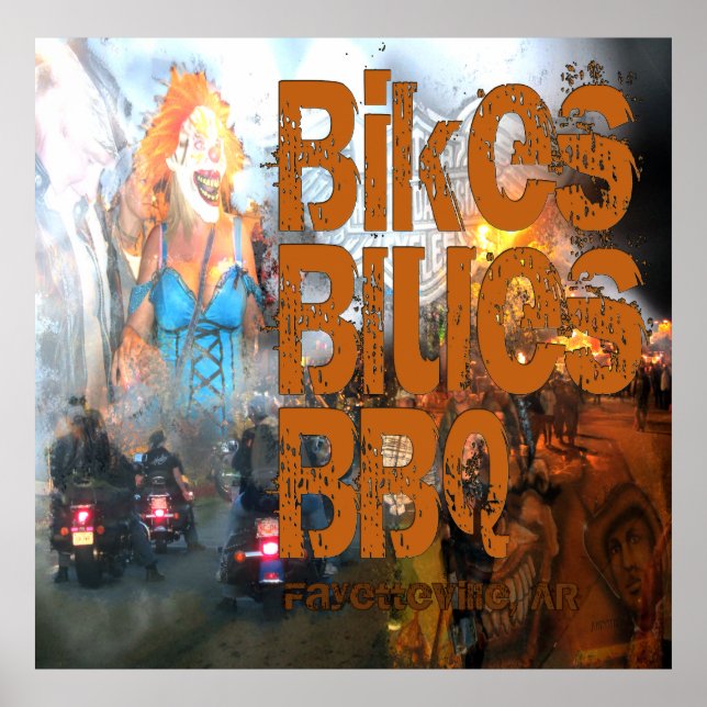 Bikes Blues & GRILLEN Poster (Vorne)