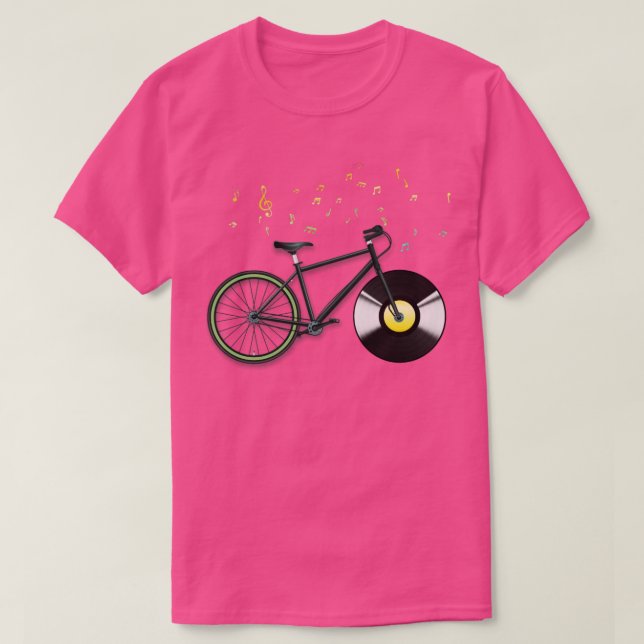 Biking CD Music Bicycle T-Shirt (Design vorne)