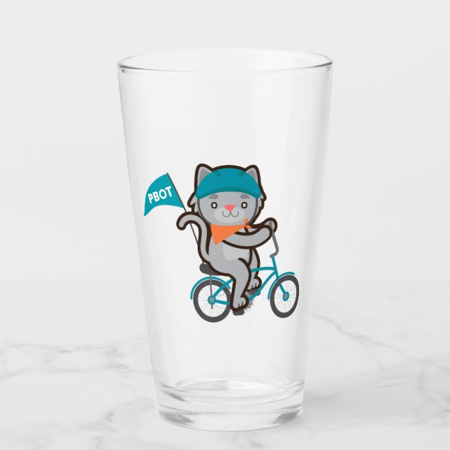 Biking Kitty Tumbler (Vorderseite)