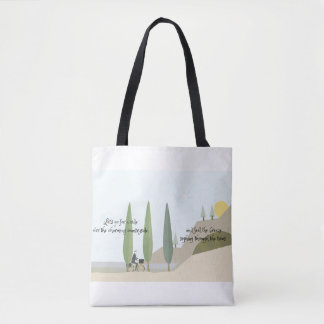 Biking through the countryside poetry tasche