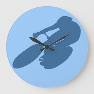 BIKING WALL CLOCK - DESIGNER CLOCKS - SPORT GIFTS GROßE WANDUHR