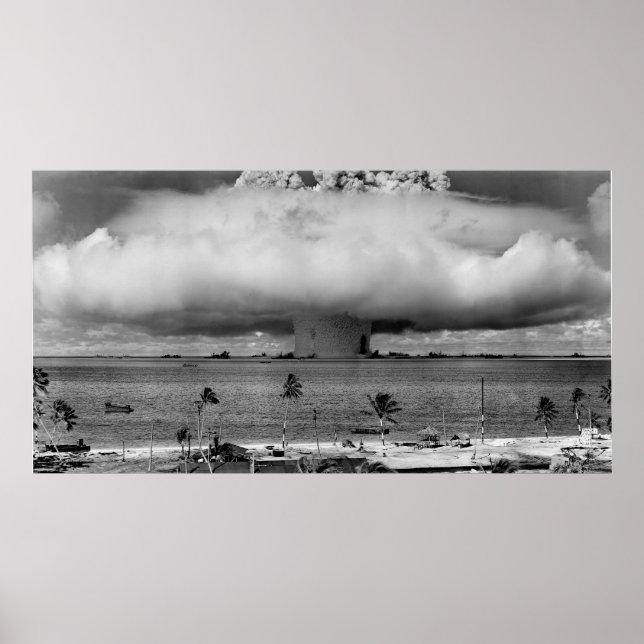 Bikini Atoll B/W Poster (Vorne)