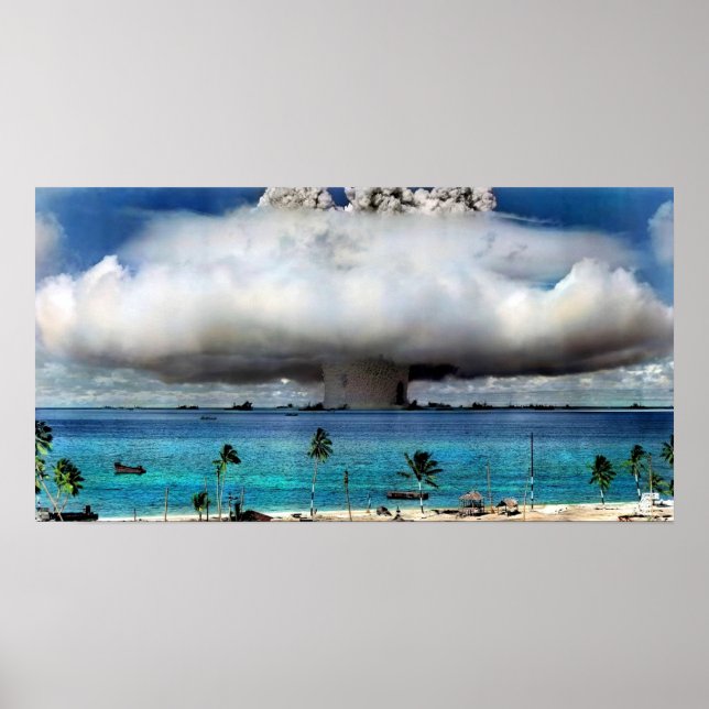 Bikini Atoll Nuklear Test C 1946 Poster (Vorne)