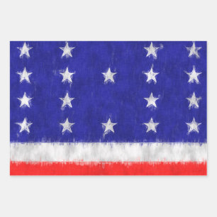 Bikini Atoll Ölgemälde Zeichnend Geschenkpapier Set