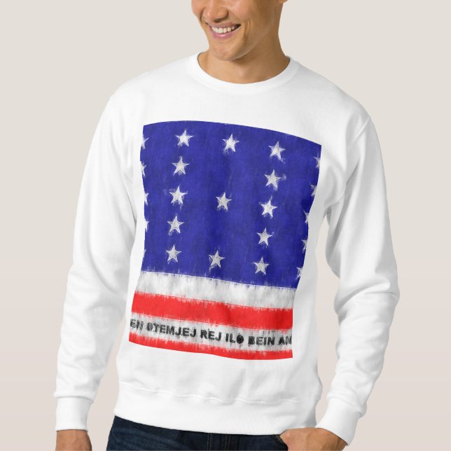Bikini Atoll Ölgemälde Zeichnend Sweatshirt (Vorderseite)