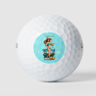 Bikini Babe Big Hat - Big Cocktail Thunder_Cove Golfball