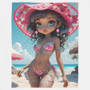 Bikini Babe Fleece Blanket