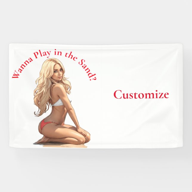 Bikini Beach Girl Thunder_Cove Banner (Horizontal)