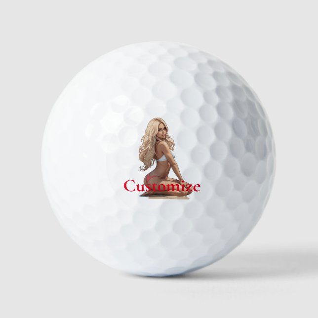 Bikini Beach Girl Thunder_Cove Golfball (Vorderseite)