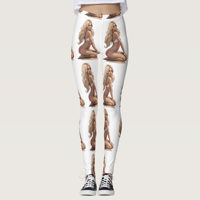 Bikini Beach Girl Thunder_Cove Leggings (Vorderseite)
