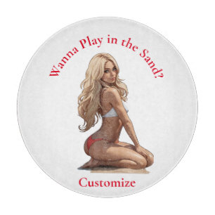 Bikini Beach Girl Thunder_Cove Schneidebrett