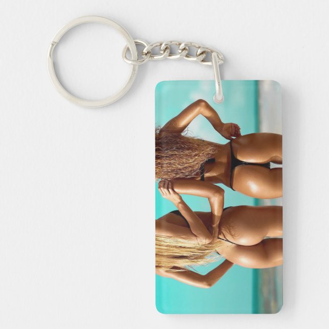 Bikini Beach Girls Photo Key Chain (Devant)